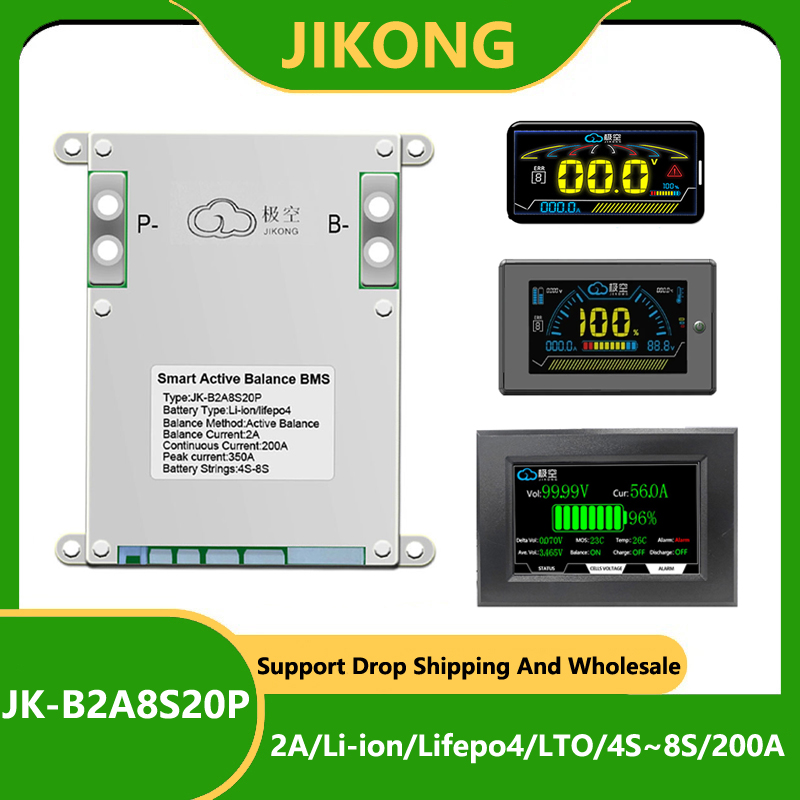 JK BMS 200A JK-B2A8S20P JKBMS  - Lithium Battery 12V incelemesi ve fiyatı
