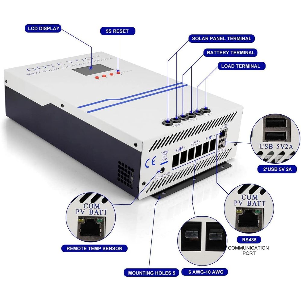 100 Amp MPPT Güneş Enerjisi Şa - Charge Controller Solar incelemesi ve fiyatı