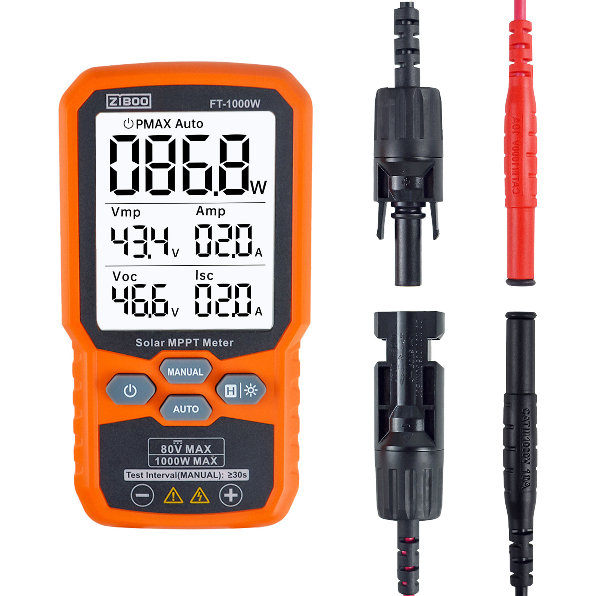 ZIBOO FT-1000W Güneş MPPT Metr - Energy Monitor Meter incelemesi ve fiyatı